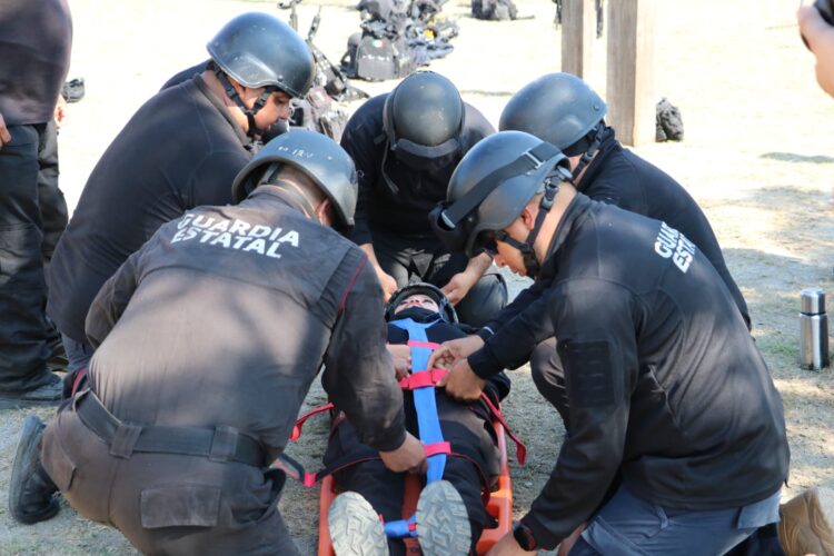 Concluye Guardia Estatal primer bloque del Curso de Medicina Táctica Policial 2025