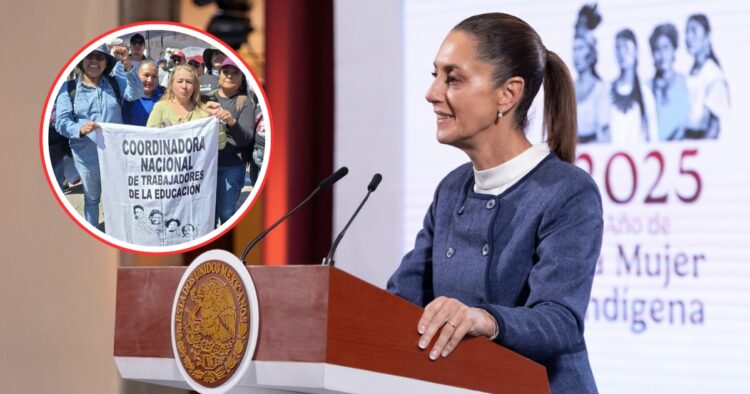 Maestros protestan en siete estados contra la reforma al ISSSTE