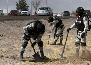 GN excava en frontera con EU en busca de más túneles clandestinos
