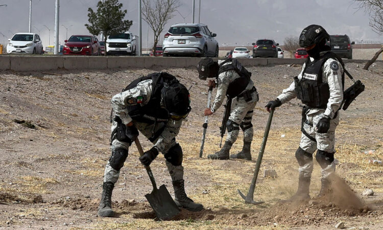 GN excava en frontera con EU en busca de más túneles clandestinos