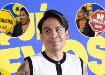 Ricardo Peralta reaparece en público con letrero de ‘no abuchear’