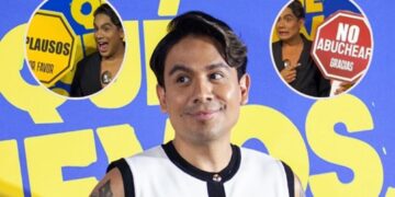 Ricardo Peralta reaparece en público con letrero de ‘no abuchear’