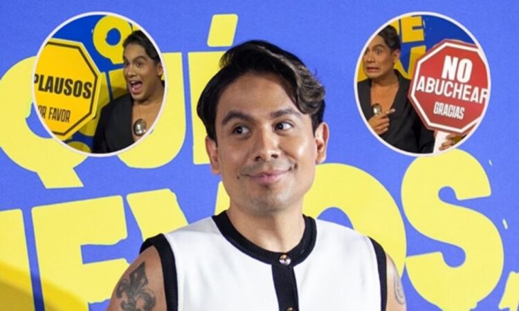 Ricardo Peralta reaparece en público con letrero de ‘no abuchear’