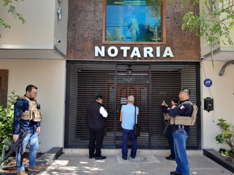 Fiscalía realiza investigaciones en cuatro notarías públicas de Reynosa