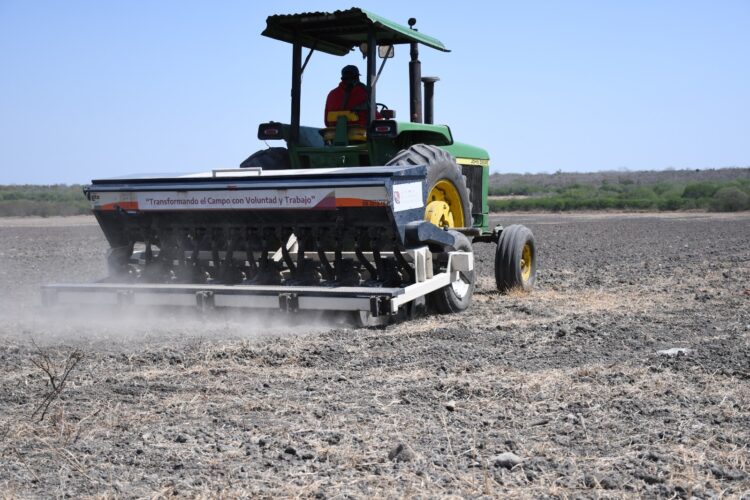 Facilita Gobierno de Tamaulipas sembradoras a productores de arroz de ejidos de González y El Mante