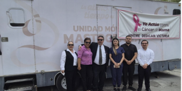 Instalan en el edificio del SUTSPET unidad móvil para la detención de cáncer de mama