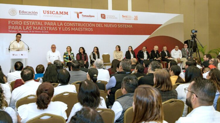 Refuerzan gobiernos federal y estatal compromiso con el magisterio tamaulipeco