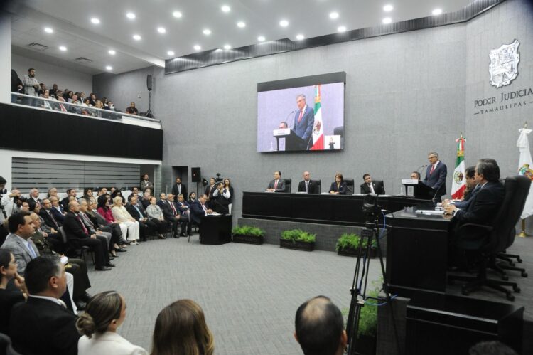 Avanza con certidumbre renovación del Poder Judicial en Tamaulipas: Américo Villarreal