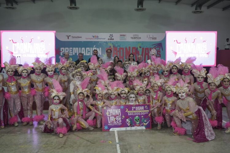 Entregan premios por 1.3 millones de pesos a lo mejor del Carnaval Tamaulipas 2025