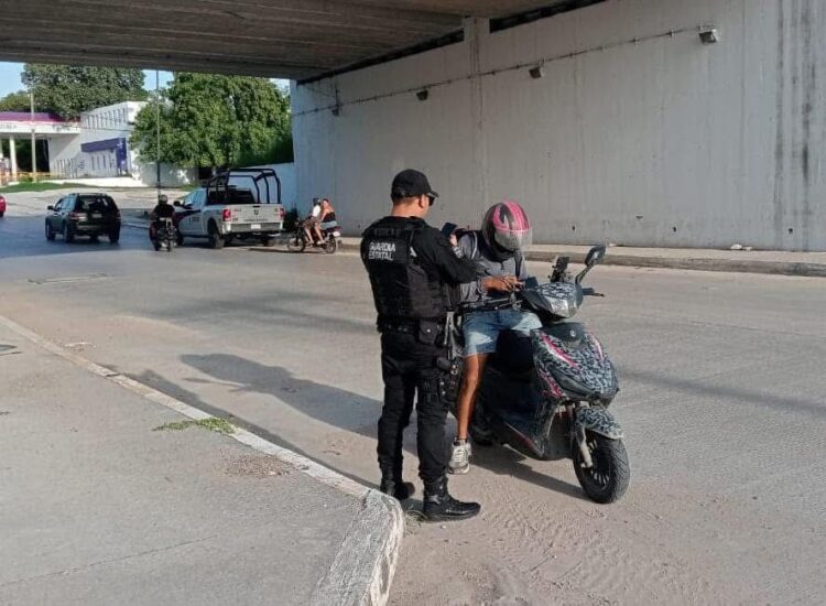 Refuerza Guardia Estatal prevención con el Operativo Moto Segura en Tamaulipas