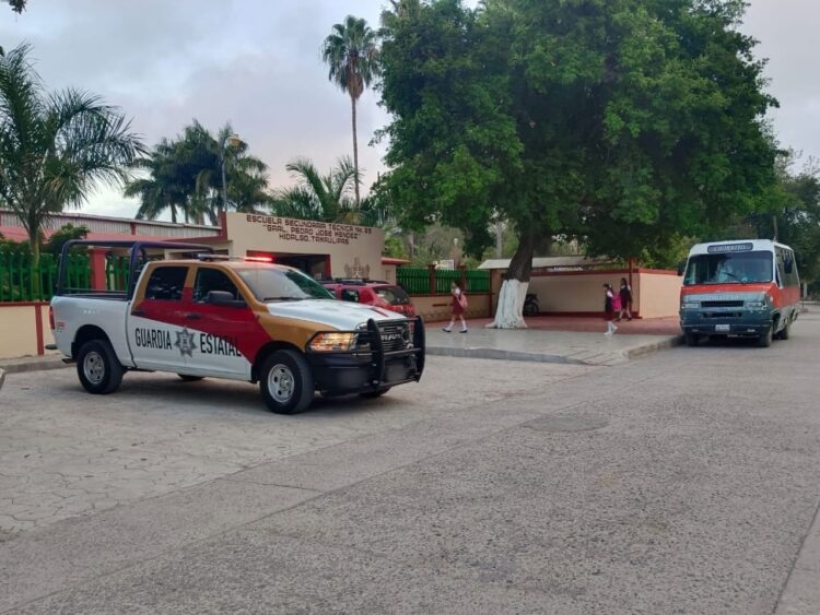 Mantiene Guardia Estatal Operativo Escuela Segura en Tamaulipas