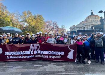 Morenistas de Tamaulipas cierran filas en Asamblea Informativa por la soberanía en zócalo de la CDMX