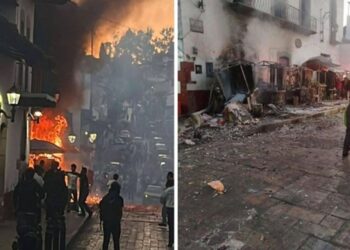 Incendio en puesto de pirotecnia causa alarma en Valle de Bravo