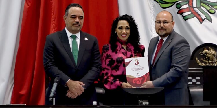 Recibe Congreso Tercer Informe de Gobierno de Américo Villarreal