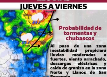 Alertan por tormentas en varios municipios fronterizos de Tamaulipas