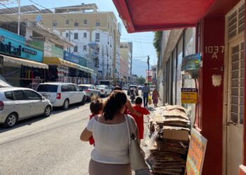 Comerciantes fijos y ambulantes dañan la imagen de Zona Rosa de Victoria y obstruyen áreas peatonales