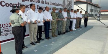 Inauguran gobernador Américo Villarreal y mandos militares, instalaciones de la Guardia Nacional en Tamaulipas