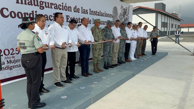 Inauguran gobernador Américo Villarreal y mandos militares, instalaciones de la Guardia Nacional en Tamaulipas