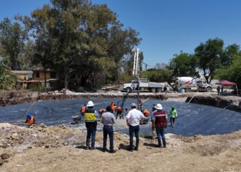 Construyen tanque de almacenamiento de agua potable de 5 mil metros cúbicos en Cd. Victoria