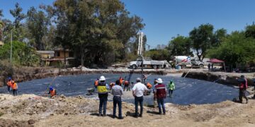 Construyen tanque de almacenamiento de agua potable de 5 mil metros cúbicos en Cd. Victoria