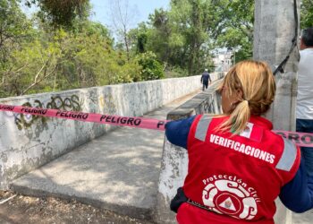 Clausuran puente peatonal (calle 13) sobre el río San Marcos por riesgo de colapso