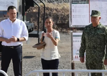 Inician Sheinbaum y Kuri la construcción del tren que irá de la CDMX a Querétaro