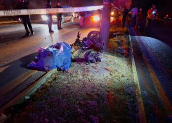 Muere otro joven motociclista en libramiento frente a Fracc. “Marte R. Gómez” de Victoria