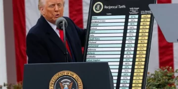 Da Trump rienda suelta a su política arancelaria contra el mundo ; China pagará 34%; UE el 20%