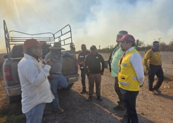Alertan por fuerte incendio de pastizales en Ejido “Nuevo Padilla” de Tula, Tamaulipas 
