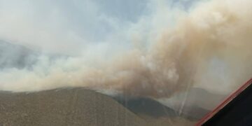 Combaten por tierra y aire el incendio en el Ejido “Nuevo Padilla” de Tula