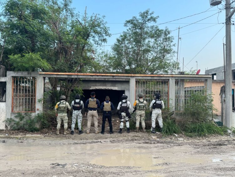Catean casa abandonada en Río Bravo y hallan bolsitas de marihuana