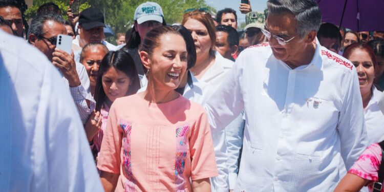 Anuncia Sheinbaum apoyos a damnificados por lluvias en Reynosa