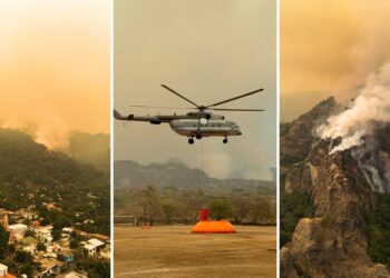 Incendio en Tepoztlán moviliza a brigadas de emergencia