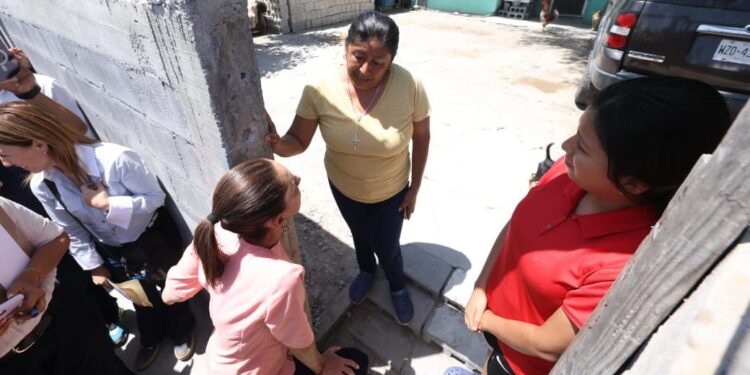 Anuncia Sheinbaum apoyos a damnificados por lluvias en Reynosa