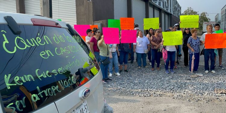 Exigen justicia por Kevin, niño atropellado por camión de la empresa Castores