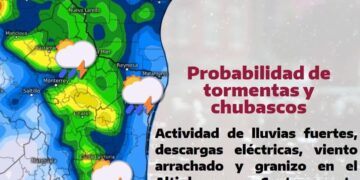 Pronostican lluvias a partir del miércoles