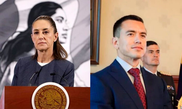 México no reanudará relaciones con Ecuador mientras Noboa sea presidente, afirma Sheinbaum