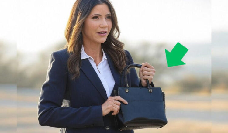 Le roban el bolso a Kristi Noem secretaria de Seguridad Nacional de EU