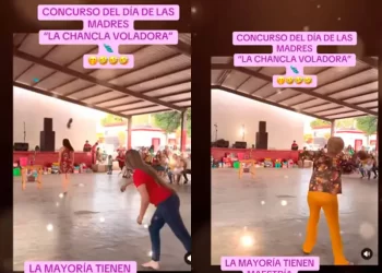 Concurso de lanzamiento de chancla arrasa en redes por el Día de las Madres