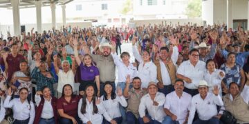 Lleva SEBIEN apoyo a ejido Graciano Sánchez del municipio de González