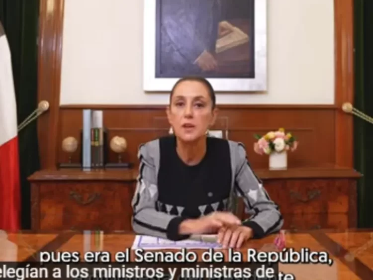 Claudia Sheinbaum explica cómo votar en elección judicial