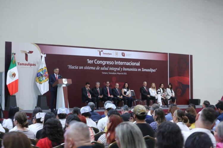 Inaugura Américo Villarreal Congreso “Hacia un Sistema de Salud Integral y Humanista en Tamaulipas”