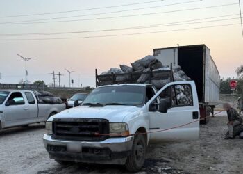 FGR asegura 14 toneladas de carbón durante cateo en bodega de Soto la Marina, Tamaulipas