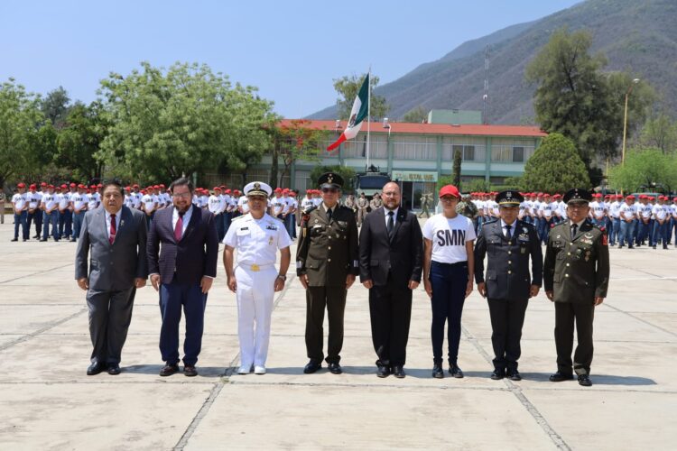 Conmemoran 163 aniversario de la Batalla de Puebla y realizan toma de protesta de bandera del Servicio Militar Nacional
