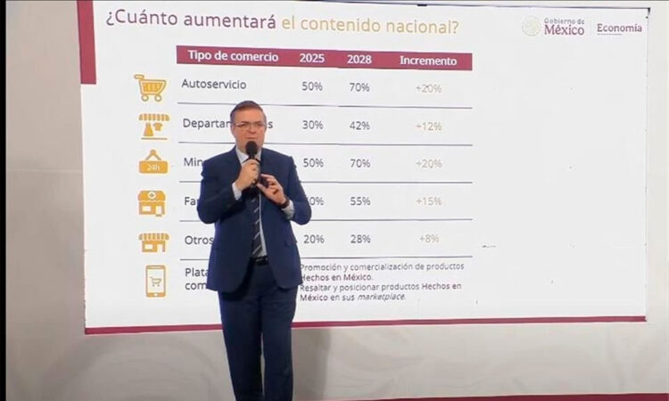 Fijan metas de contenido Hecho en México al 2028