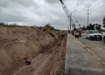 Construcción de colector sanitario transforma infraestructura urbana en Reynosa