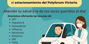 Vacunarán en “Drive Thru” el 3 de mayo en estacionamiento del Polyforum Victoria