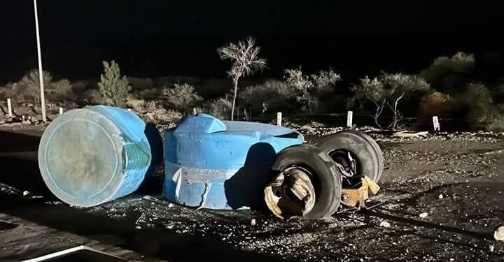 Tráiler choca contra caseta de cobro en la carretera Victoria- SLP tramo “Rumbo Nuevo”