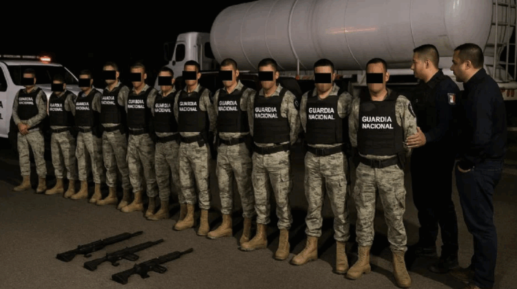 Detienen a once guardias nacionales por huachicoleros