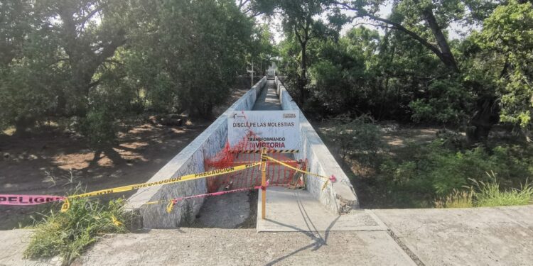 Rehabilitan puente del 13 Bulevar